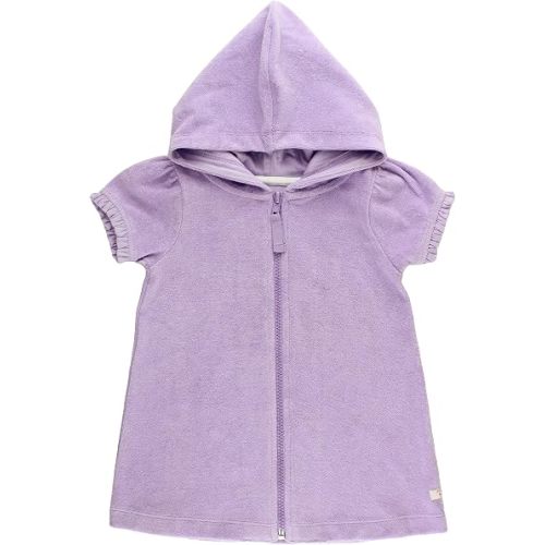 RuffleButts Terry Full-Zip Cover Up - 3T