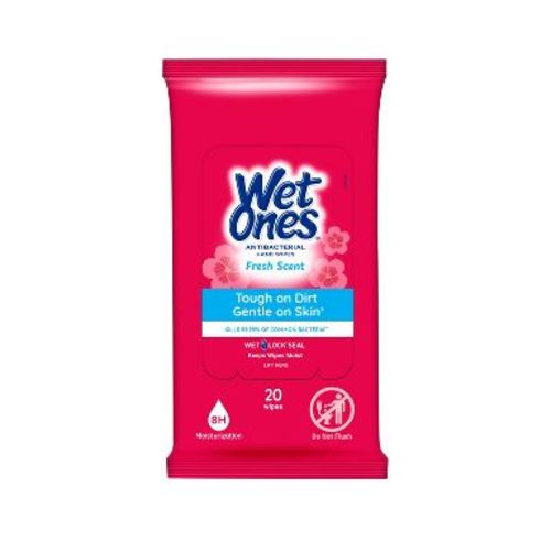 Wet Ones Antibacterial Hand Wipes Travel Pack - Fresh - 20ct