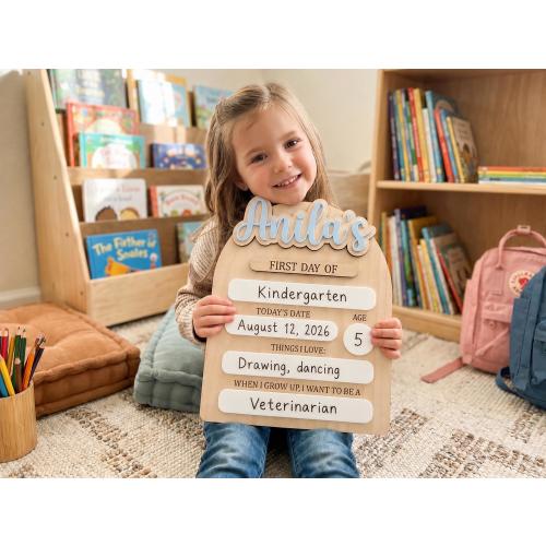First Day School Custom Sign