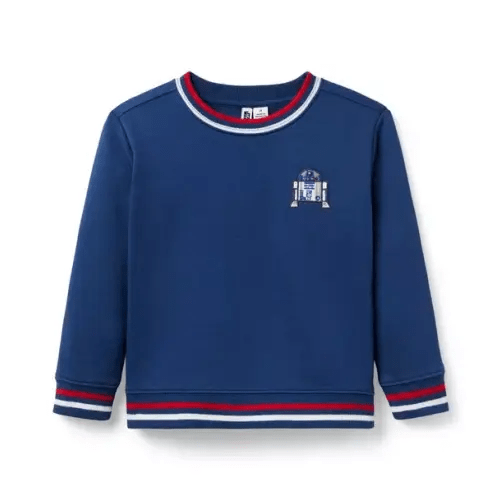 Boy Blueberry Navy STAR WARS R2-D2 French Terry Sweatshirt by Janie and Jack