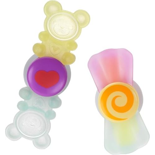 Infantino Sweet Treat Spinners, Baby Sensory Toy with Suction Cup Fidget, High Chair Spinning Tray Toy, Candy-Themed Textured Spinners for Fine Motor Skills, for Newborns and Toddlers 6+ Months