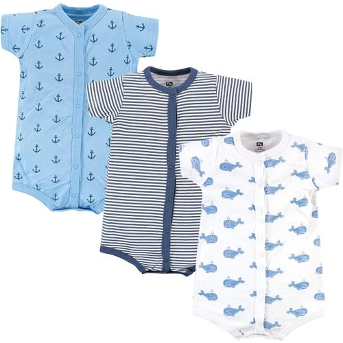 Hudson Baby Unisex Cotton Rompers