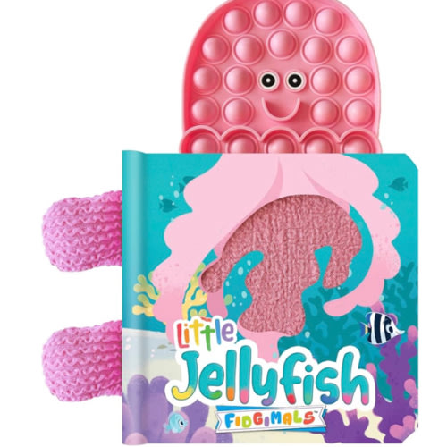 Fidgimals Little Jellyfish Animal Baby Book | Sensory Board Book with Pop It Fidget Toys, Perfect Sensory Toys for Toddlers I Baby Books I Your ... Books with Sensory Fidget Popper Animals)