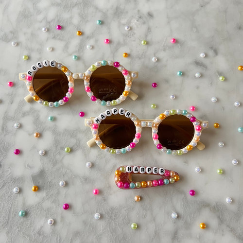 Personalized Rainbow Pearl Sunglasses