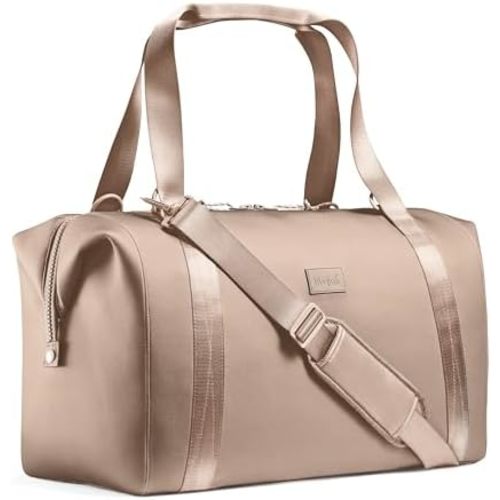 Fit & Fresh Premium Neoprene Weekender Bag With Trolley Sleeve - Large Overnight, Carry-on, Duffel, Gym, and Hospital Bag for Labor & Delivery