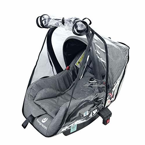 Baby Car Seat Rain Cover Universal Weather Shield Waterproof,Easy Access Zipper,Side Ventilation,EVA Material,Newborn Infant Child Travel Accessories