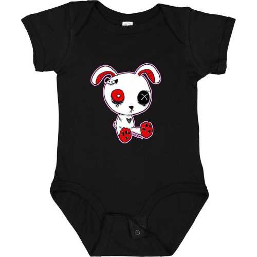 Goth Bunny Baby Bodysuit By Inktastic