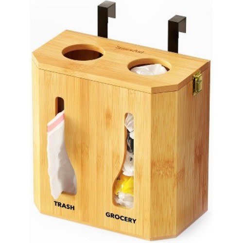 Trash Bag Dispenser & Grocery Bag Holder for Kitchen Organization -SpaceAid®