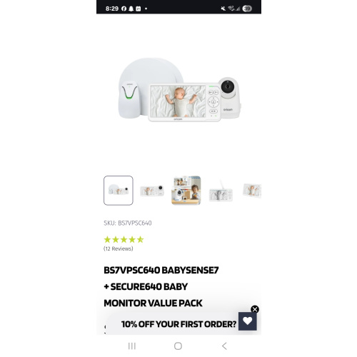 Buy an Oricom Babysense7 + Secure640 Baby Monitor Value Pack (BS7VPSC640) Online in Australia – Oricom International Pty Ltd