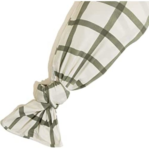 Freshly Picked Swaddle Blanket, One-Size-fits-All, Sage Windowpane