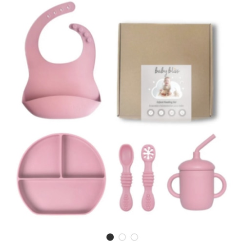 Buy Baby Bliss Infant Feeding Set Dusty Rose at Well.ca | Free Shipping $35+ in Canada