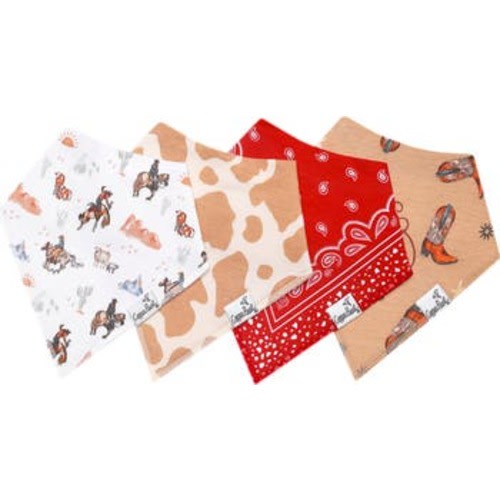 Boone Assorted 4-Pack Bandana Bibs