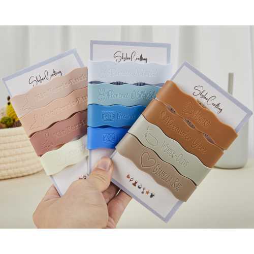 Silicone Bottle Labels | Personalized Baby Bottle & Sippy Cup Labels | Custom Daycare Labels | Water Bottle Label | Easter Basket |Cup Label