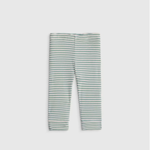 Softest Rib Leggings in Green Stripe