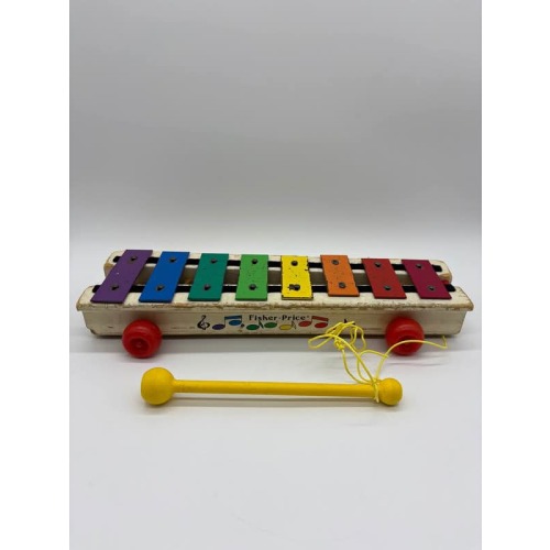 Vintage 1964-1978 Fisher-Price Xylophone Pull Toy Model 870