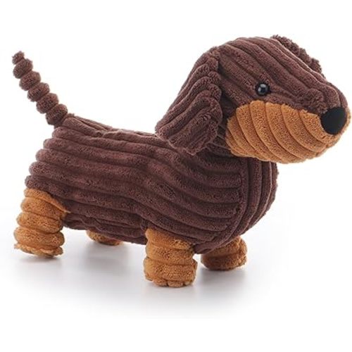 Apricot Lamb Toys Plush Henry Dachshund Dog Stuffed Animal Soft Cuddly Perfect for Child Chocolate Dachshund