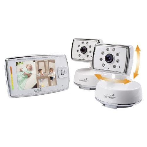 Summer Infant Dual View 3.5" Color Split Screen Pan/Tilt/Zoom Digital Baby Monitor