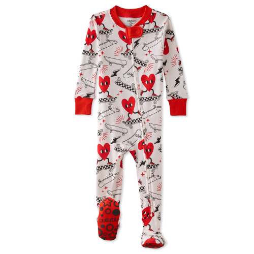 CRUZ Snug-fit Footed Baby Boys Pajamas