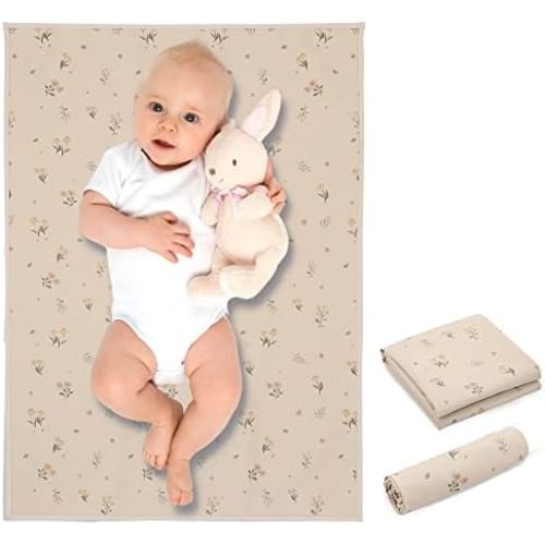 Wipeable Portable Changing Pad, PU Leather Diaper Changing Mat for Travel