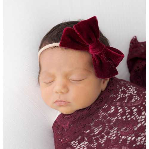 Christmas Baby Headbands, Velvet Hair Bows, Christmas Hair Bows for Babies, Newborh Holiday Headband, Infant Hair Bow, Toddler Hair Clips.