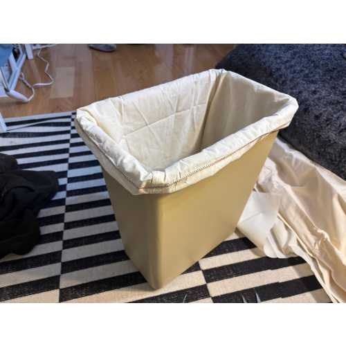 100% Cotton Custom Linen Fabric Cloth Basket Liner Simple Stitch, Any Size, Choose Sizes and Height, No baskets included Natural Fabric