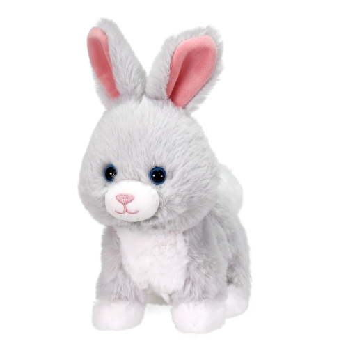 Kid Connection-Mini Walking Pet Grey Bunny 6inches