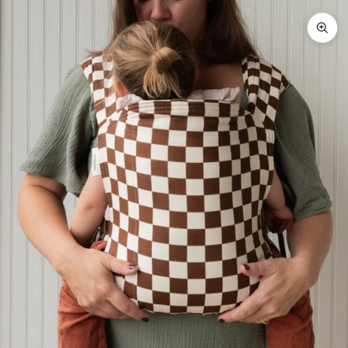 Breve Lark Baby Carrier | Brown & Cream Checker Baby Carrier