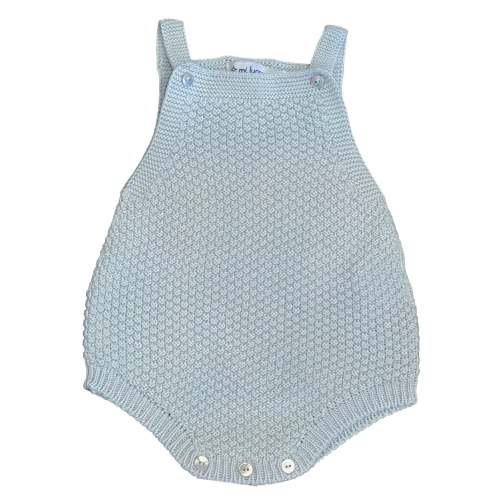 Light Blue Rice Stitch Dungaree Bubble