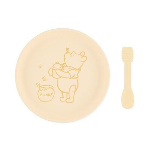 Disney's Winnie the Pooh Silicone Plate & Spoon Set by Bumkins