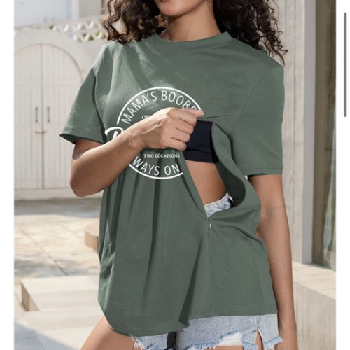 Mama's Boobery Breastfeeding Nursing T-shirt