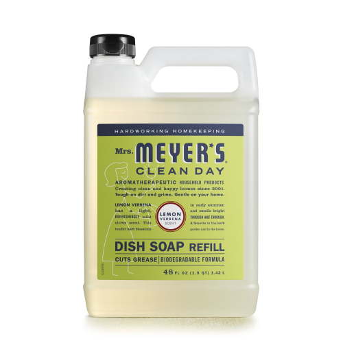 Mrs. Meyer's Clean Day Liquid Dish Soap Refill, Lemon Verbena Scent, 48 fl oz