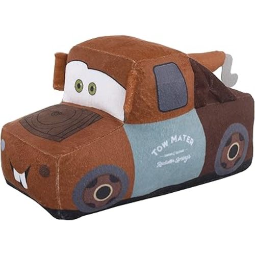 Disney Cars Mater Brown 3D Plush Decorative Toddler Pillow with Embroidery
