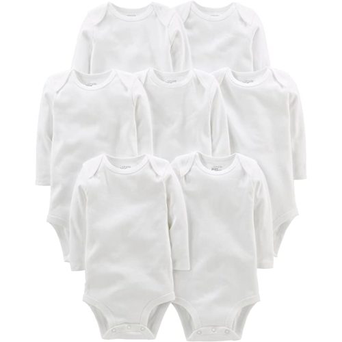 Simple Joys by Carter's Unisex Baby 7-pack Long Sleeve Bodysuit