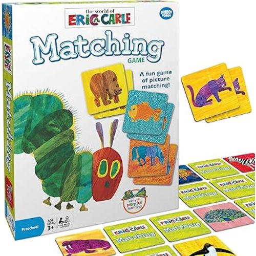 Wonder Forge Eric Carle Matching Game For Boys & Girls Age 3 To 5 - A Fun & Fast Animal Memory Game