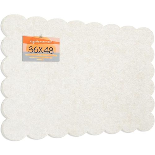 Lightomorrow Scalloped Bulletin Board, 48 x 36