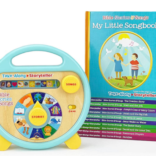 Bible Stories and Songs Interactive Electronic Take Along Storyteller with 11 Books (Little Sunbeams)