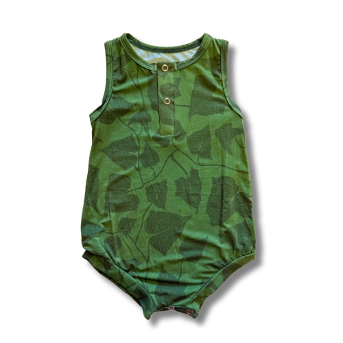Green Peʻahi Tank Bamboo Tank Romper