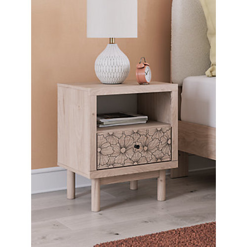 Shapella 22" 1 Drawer Nightstand