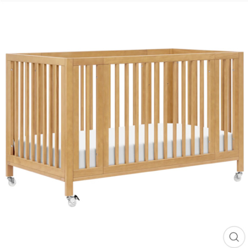 Rolli 9-in-1 Convertible All-Stages Crib with Bassinet & Toddler Bed Conversion Kits