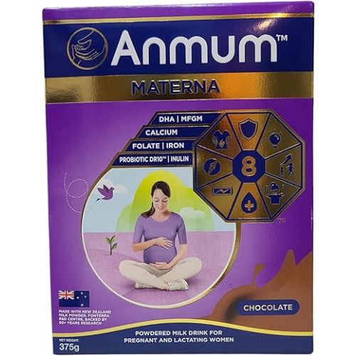 Anmum Materna Powdered Milk Drink for Pregnant and Lactating Women (1 x 375 grams, Chocolate)