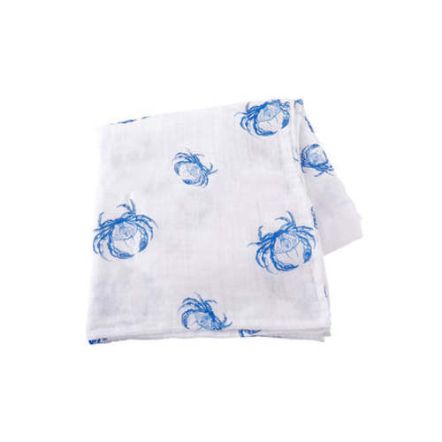 Hometown Swaddle Blanket - Blue Crab