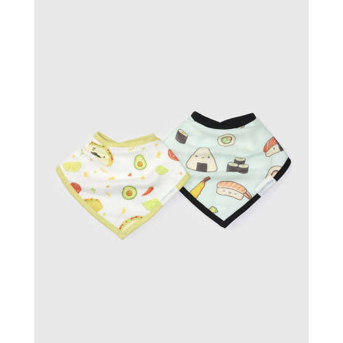 Bandana Bib Set - 2 Pack - Sushi/Taco