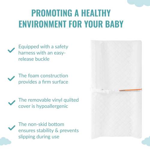 Dream On Me Compressed Contour Changing Pad, White