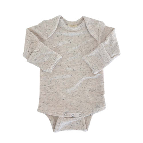 Dove Speckle / Long Sleeve Bodysuit