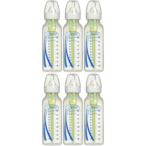 Dr. Brown's Bottles 6 Count (8 Oz), Option Bottles Can Be Used with or Without the Vent