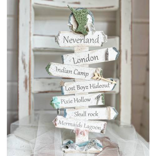 Neverland, Peter Pan, Tinkerbell sign