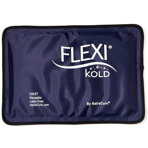 FlexiKold Gel Soft Flexible Ice Packs for Injuries - Reusable Freezer Cold Pack, Cold Compress & Cooling Gel Pad for Face, Shoulder, Hip, Leg, Arm, Ankle & Foot Injury - Medium - 7.5” x 11.5”