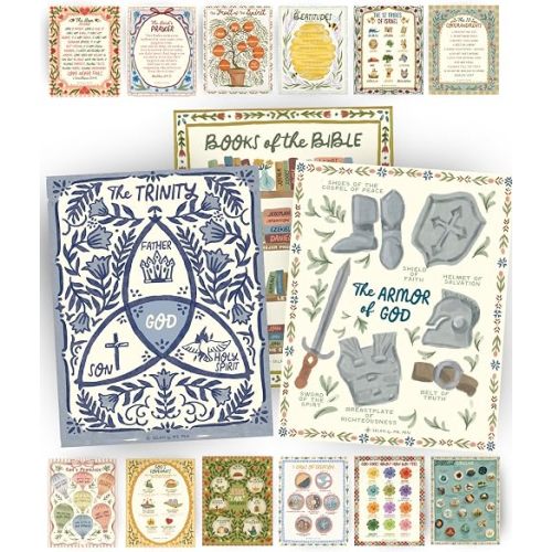 Mr. Pen- Bible Posters, 15pc, Hand Drawn, 14x11 inch, Laminated