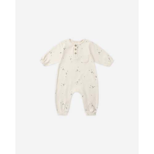 Long Sleeve Pocket Jumpsuit Moons