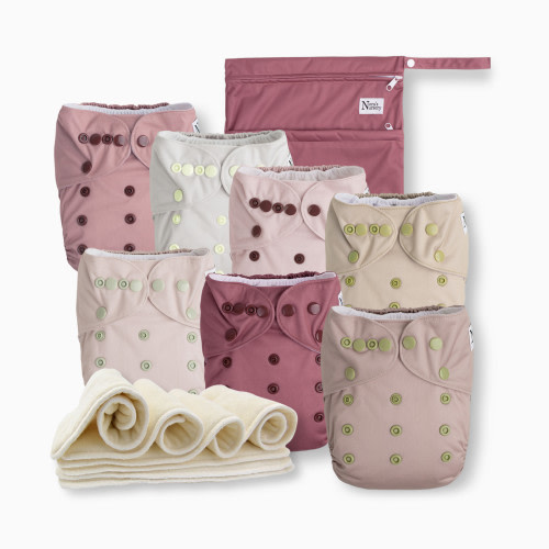 Cloth Pocket Diapers (7 Pack) - Ballet Slippers